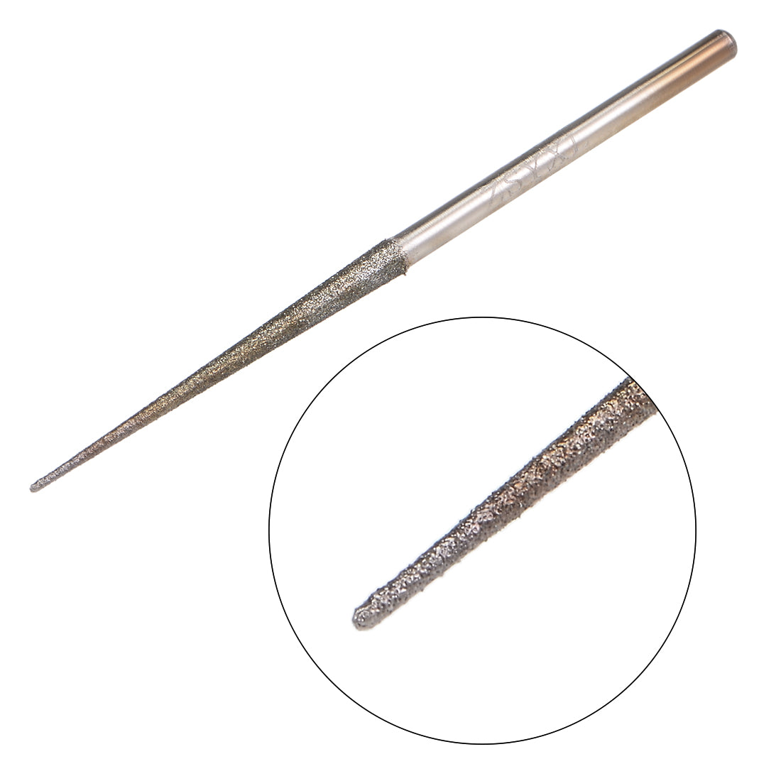 Harfington Mini Diamond Burrs Grinding Drill Bits for Rotary Tool 2.35mm Shank 2.6mm Conial 5 Pcs