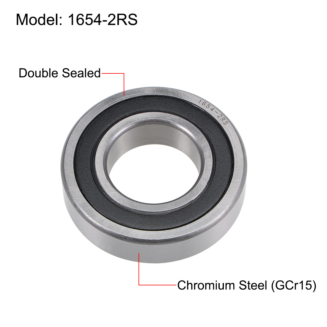 uxcell Uxcell Deep Groove Ball Bearings Inch Double Sealed Chrome Steel ABEC1 Z2