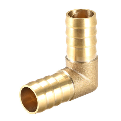 Harfington 16mm Barb Brass Hose Fitting 90 Degree Elbow Pipe Connector Coupler Tubing