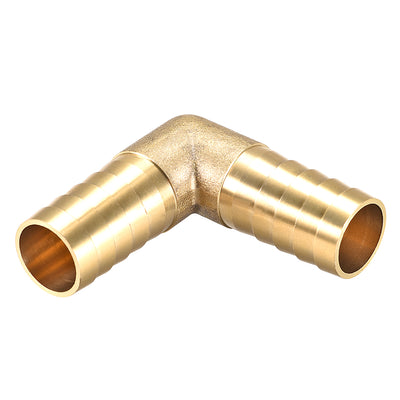 Harfington 19mm Barb Brass Hose Fitting 90 Degree Elbow Pipe Connector Coupler Tubing