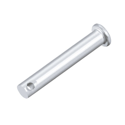Harfington Single Hole Clevis Pins -  Flat Head Zinc-Plating Solid Steel Link Hinge Pin 20Pcs