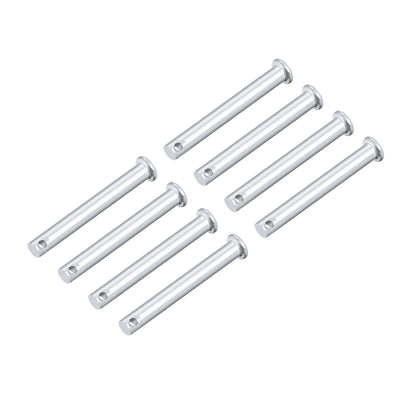 Harfington Single Hole Clevis Pins -  Flat Head Zinc-Plating Solid Steel Link Hinge Pin 8Pcs