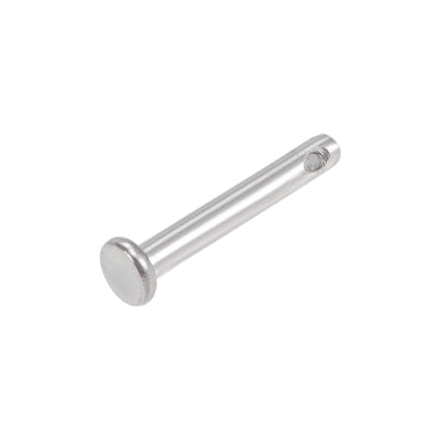 Harfington Single Hole Clevis Pins - Flat Head 304 Stainless Steel Link Hinge Pin 10Pcs