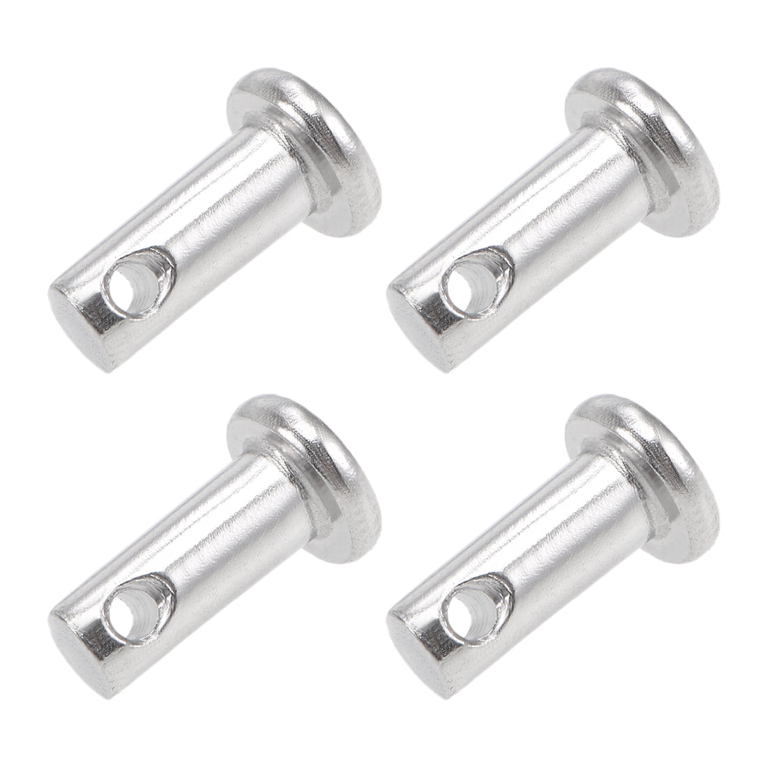 Harfington Single Hole Clevis Pins - Flat Head 304 Stainless Steel Link Hinge Pin 4Pcs