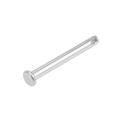 Harfington Single Hole Clevis Pins - Flat Head 304 Stainless Steel Link Hinge Pin 4Pcs