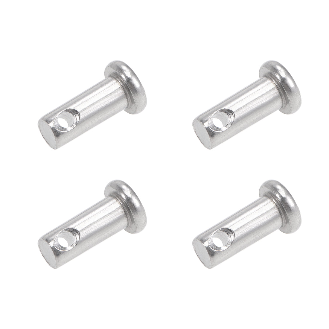 Harfington Single Hole Clevis Pins - Flat Head 304 Stainless Steel Link Hinge Pin 4Pcs