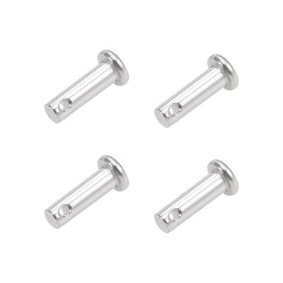 Harfington Single Hole Clevis Pins - Flat Head 304 Stainless Steel Link Hinge Pin 4Pcs