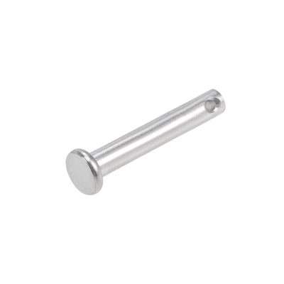 Harfington Single Hole Clevis Pins - Flat Head 304 Stainless Steel Link Hinge Pin 4Pcs