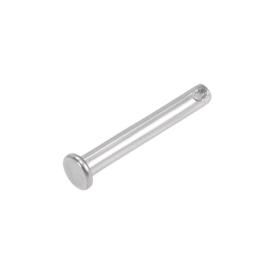 Harfington Single Hole Clevis Pins - Flat Head 304 Stainless Steel Link Hinge Pin 10Pcs