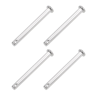 Harfington Single Hole Clevis Pins - Flat Head 304 Stainless Steel Link Hinge Pin 4Pcs
