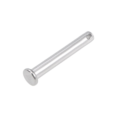 Harfington Single Hole Clevis Pins - Flat Head 304 Stainless Steel Link Hinge Pin 10Pcs