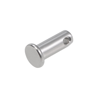 Harfington Single Hole Clevis Pins - Flat Head 304 Stainless Steel Link Hinge Pin 4Pcs
