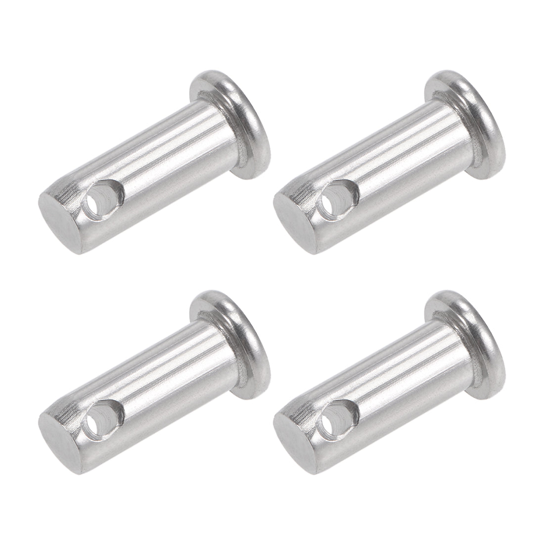 Harfington Single Hole Clevis Pins - Flat Head 304 Stainless Steel Link Hinge Pin 4Pcs