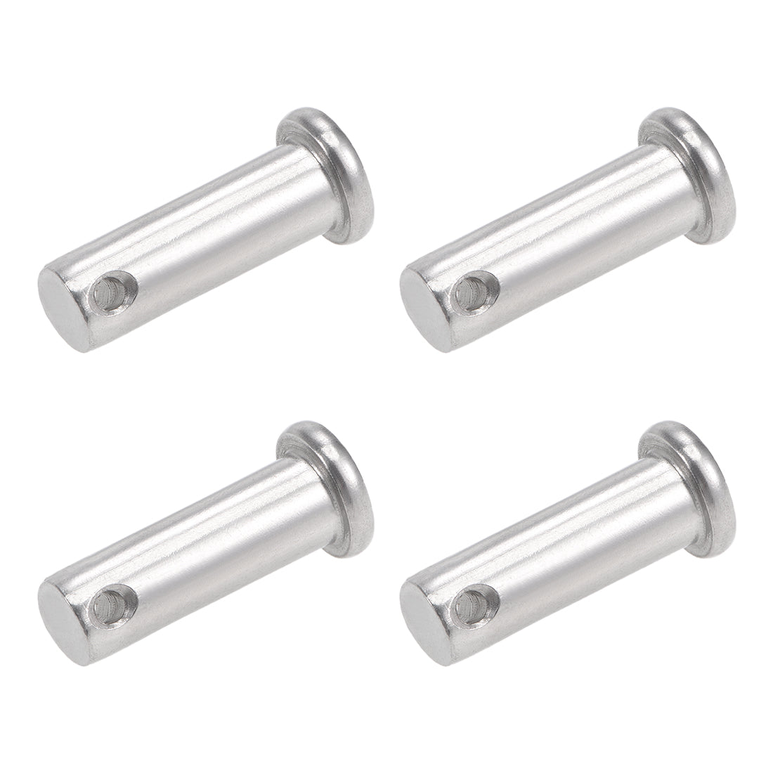 Harfington Single Hole Clevis Pins - Flat Head 304 Stainless Steel Link Hinge Pin 4Pcs