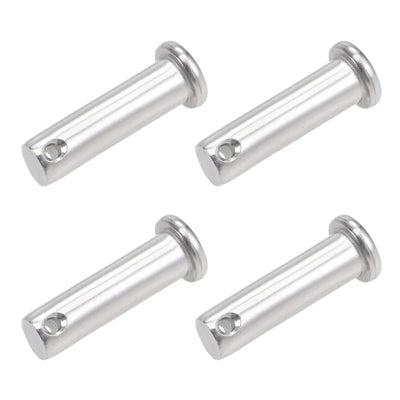 Harfington Single Hole Clevis Pins - Flat Head 304 Stainless Steel Link Hinge Pin 4Pcs