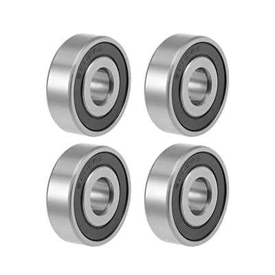 Harfington Deep Groove Ball Bearing Metric Double Seal Chrome Steel ABEC1 Z2