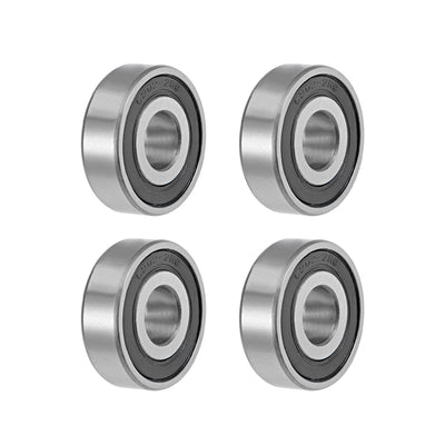 Harfington Deep Groove Ball Bearing Metric Double Seal Chrome Steel ABEC1 Z2