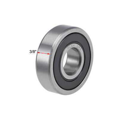 Harfington Uxcell Deep Groove Ball Bearings Inch Double Sealed Chrome Steel ABEC1 Z2