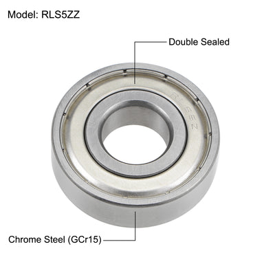 Harfington Uxcell Deep Groove Ball Bearings Inch Double Shielded Chrome Steel P0 Z2