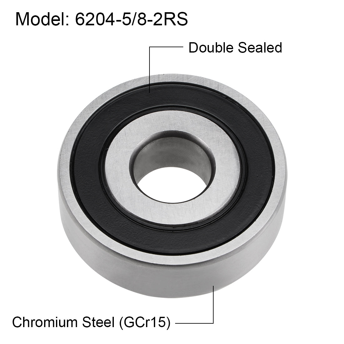 uxcell Uxcell Deep Groove Ball Bearings Inch Double Sealed Chrome Steel ABEC1 Z2