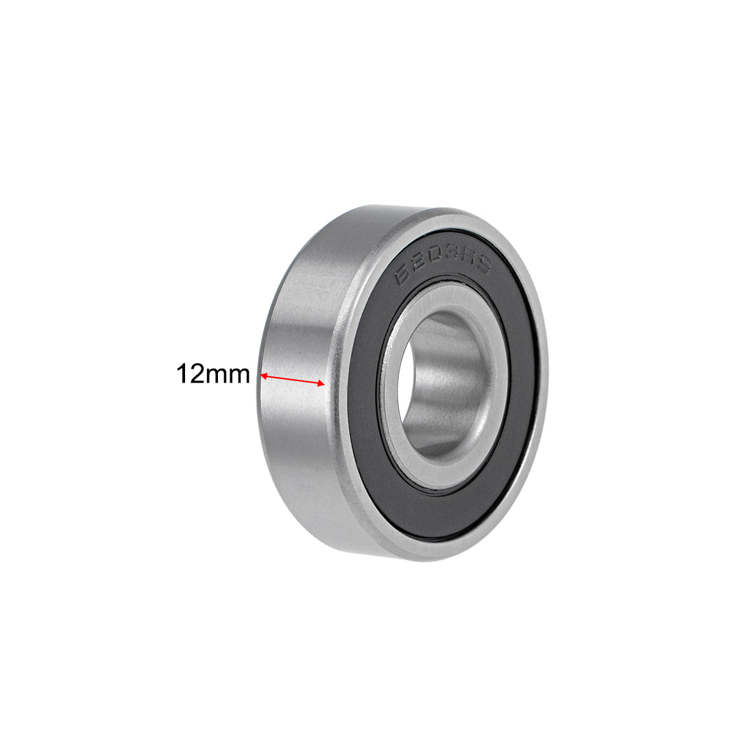 Harfington Deep Groove Ball Bearings Metric Double Seal Chrome Steel ABEC1 Z2