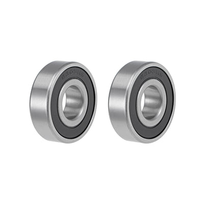 Harfington Deep Groove Ball Bearings Metric Double Seal Chrome Steel ABEC1 Z2