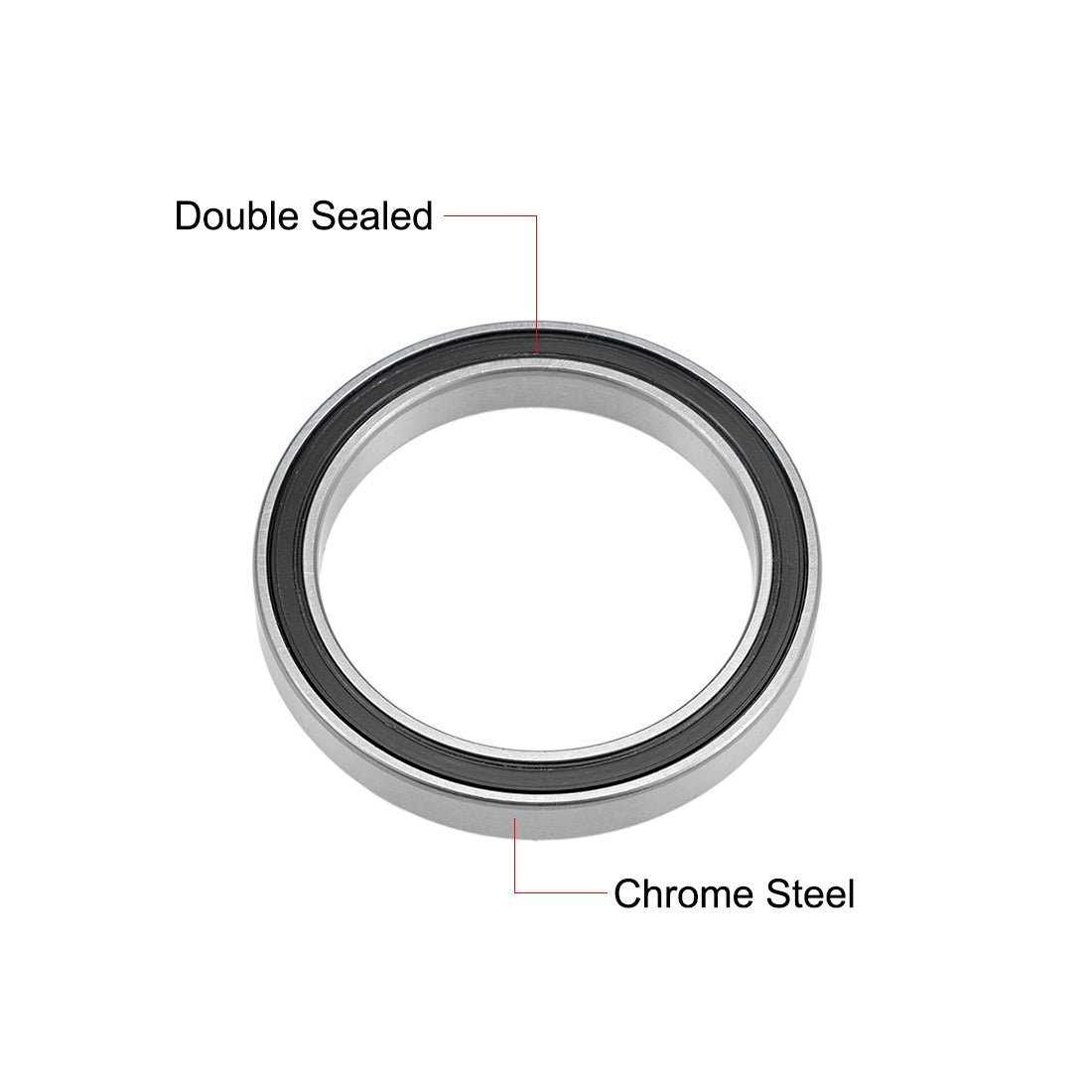 Harfington Deep Groove Ball Bearings Thin Section Double Seal Chrome Steel ABEC1