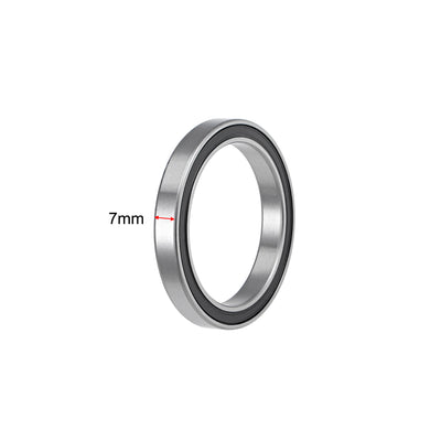 Harfington Deep Groove Ball Bearings Thin Section Double Seal Chrome Steel ABEC1