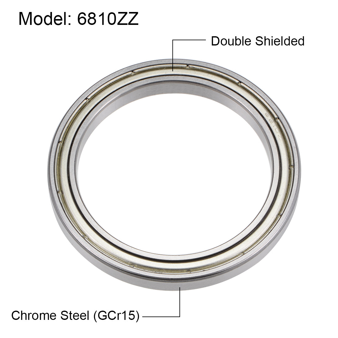 Harfington Deep Groove Ball Bearings Thin Section Double Shield Chrome Steel ABEC1