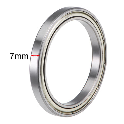 Harfington Deep Groove Ball Bearings Thin Section Double Shield Chrome Steel ABEC1