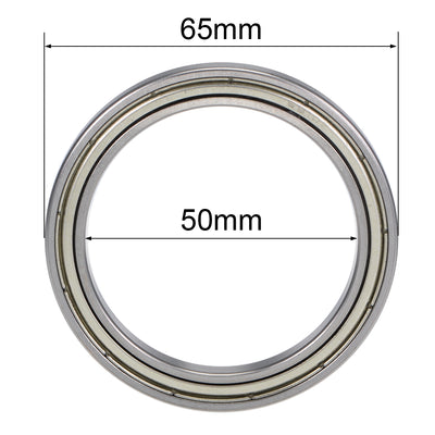 Harfington Deep Groove Ball Bearings Thin Section Double Shield Chrome Steel ABEC1