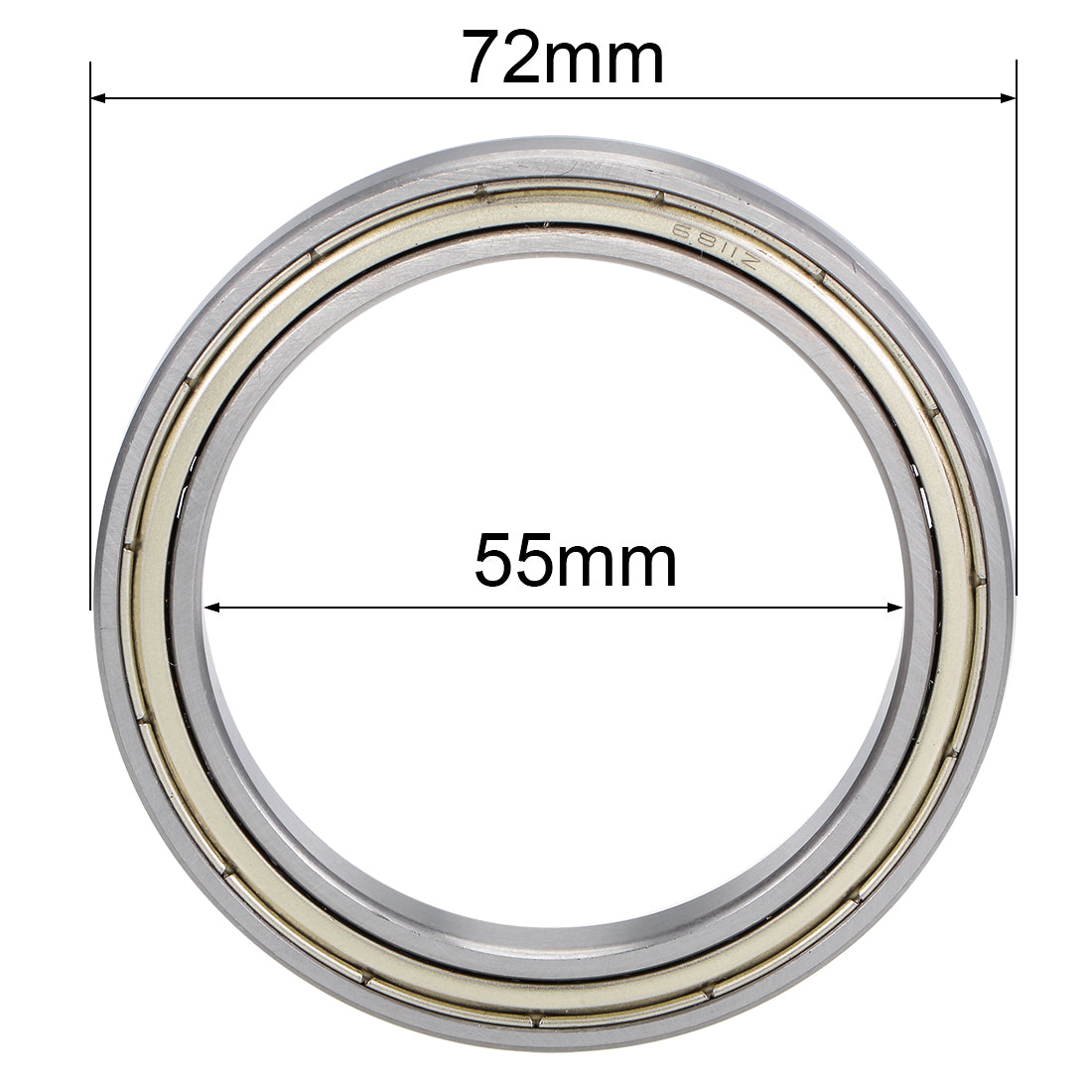 Harfington Deep Groove Ball Bearings Thin Section Double Shield Chrome Steel ABEC1