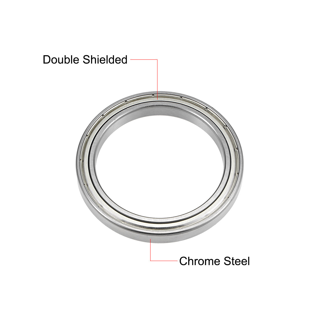 Harfington 6813ZZ Ball Bearings Z2 65x85x10mm Double Shielded Chrome Steel