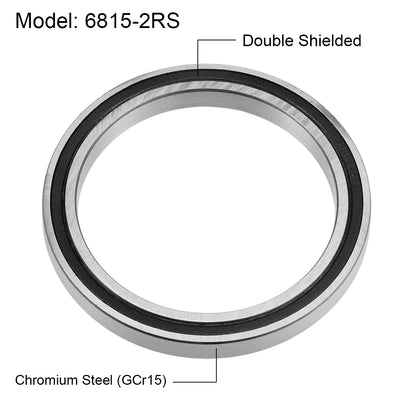 Harfington Uxcell Deep Groove Ball Bearings Thin Section Double Sealed Chrome Steel