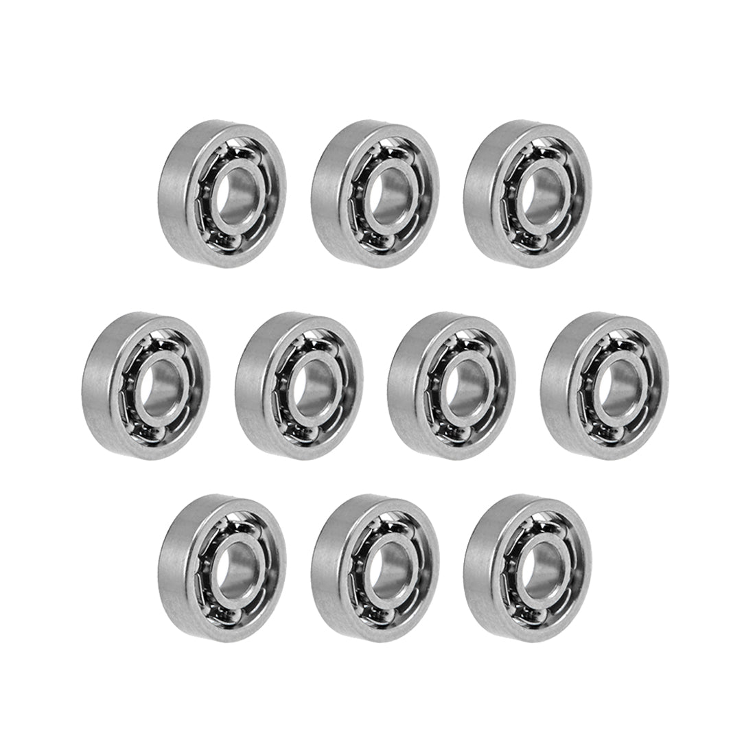 Harfington Miniature Deep Groove Ball Bearings Open Type Chrome Steel Bearing