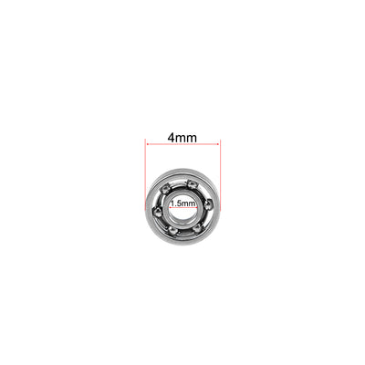 Harfington Miniature Deep Groove Ball Bearings Open Type Chrome Steel
