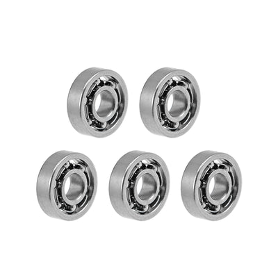 Harfington Miniature Deep Groove Ball Bearings Open Type Chrome Steel