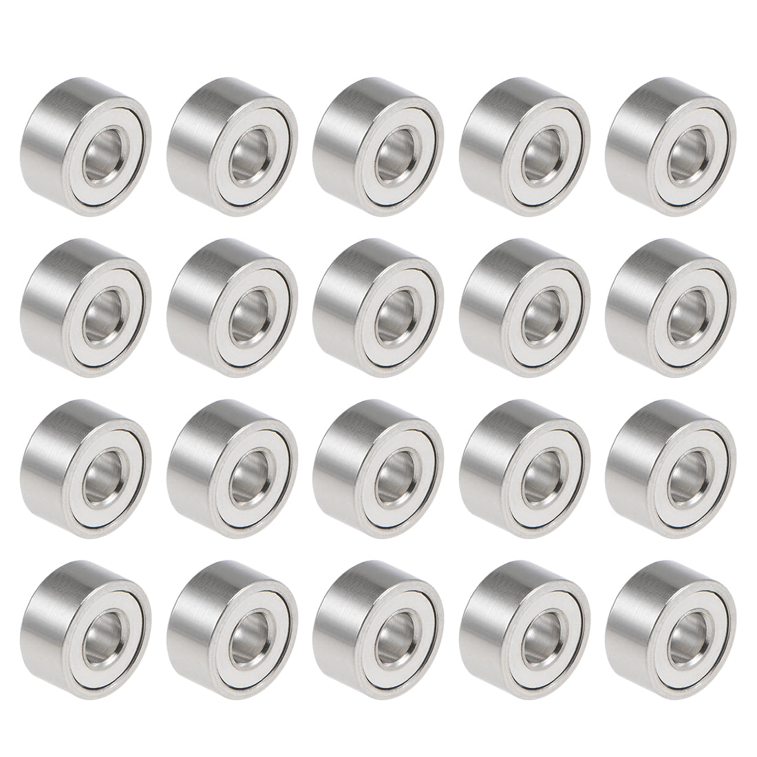 Harfington 682ZZ Ball Bearings Z2 2x5x2.3mm Double Shielded Chrome Steel 20pcs