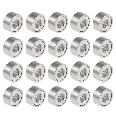 Harfington 682ZZ Ball Bearings Z2 2x5x2.3mm Double Shielded Chrome Steel 20pcs