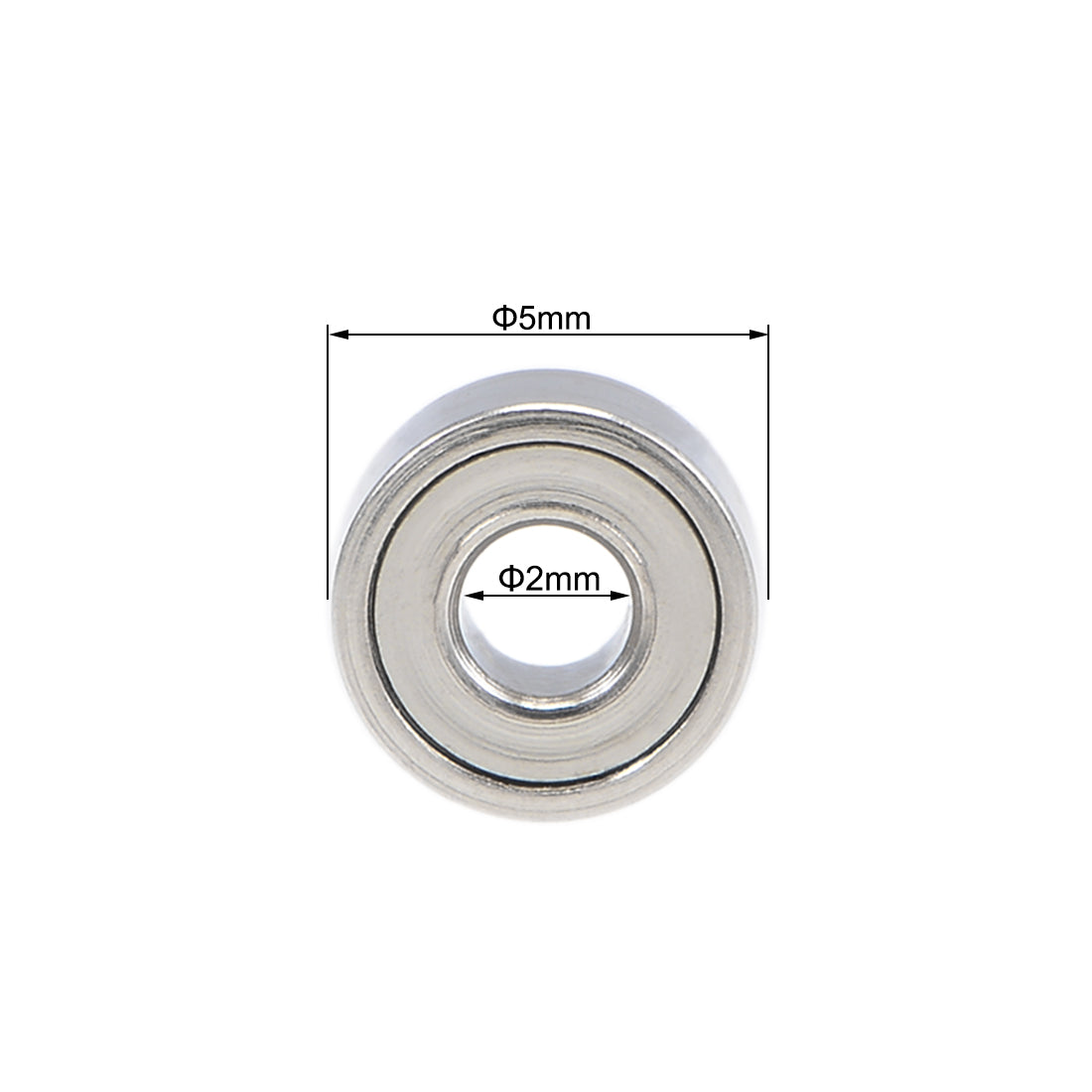 uxcell Uxcell Deep Groove Ball Bearings Metric Double Shielded Chrome Steel Roller Z2