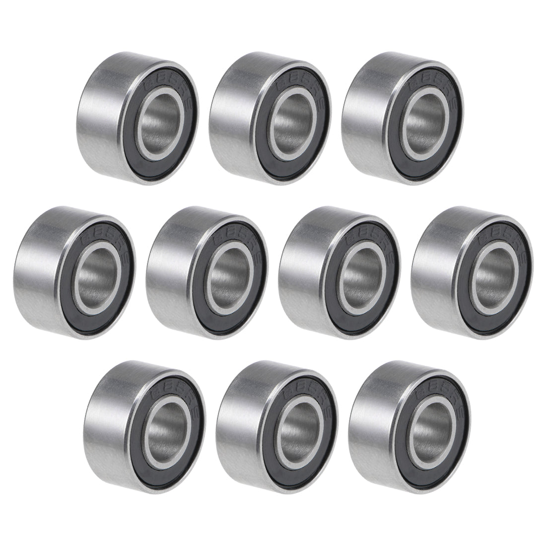 Harfington Deep Groove Ball Bearing Metric Double Shielded Chrome Steel ABEC1 Z2