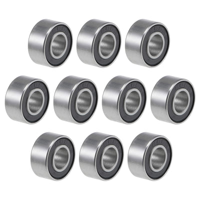 Harfington Deep Groove Ball Bearing Metric Double Shielded Chrome Steel ABEC1 Z2