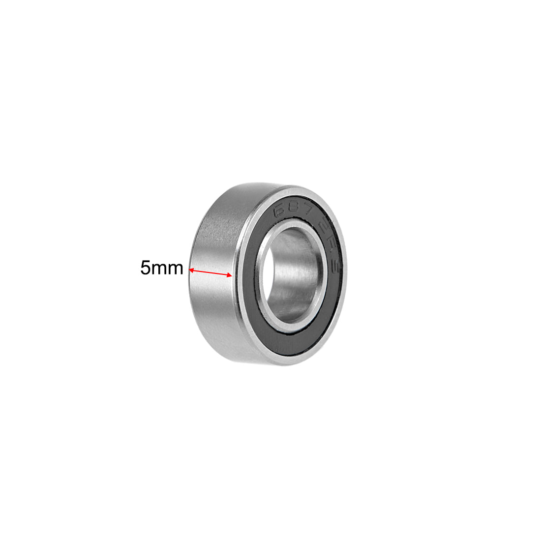 uxcell Uxcell Deep Groove Ball Bearings Z2 Double Sealed Chrome Steel Roller
