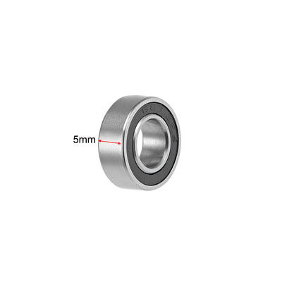 Harfington Uxcell Deep Groove Ball Bearings Z2 Double Sealed Chrome Steel Roller