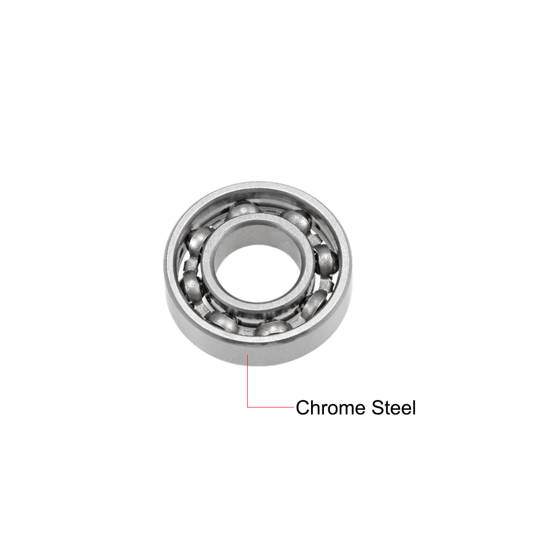Harfington Miniature Deep Groove Ball Bearings Open Type Chrome Steel Bearing