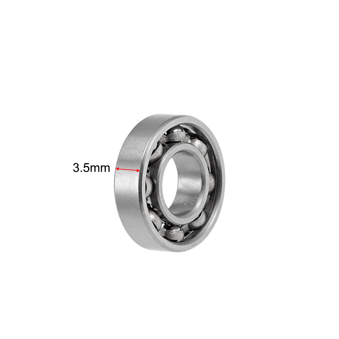 Harfington Miniature Deep Groove Ball Bearings Open Type Chrome Steel Bearing