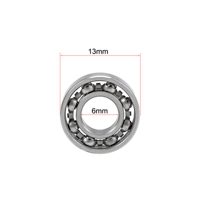 Harfington Miniature Deep Groove Ball Bearings Open Type Chrome Steel Bearing