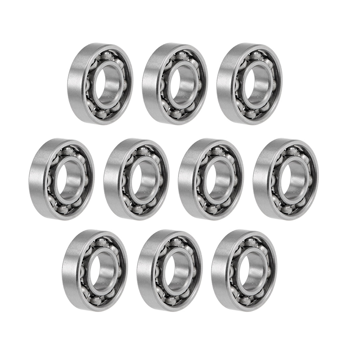 Harfington Miniature Deep Groove Ball Bearings Open Type Chrome Steel Bearing