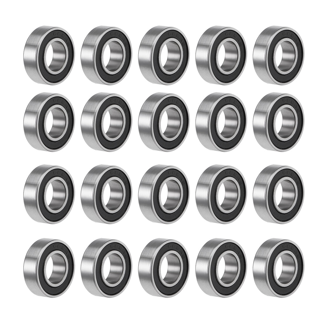 Harfington 688-2RS Ball Bearings Z2 8x16x5mm Double Sealed Chrome Steel 20pcs