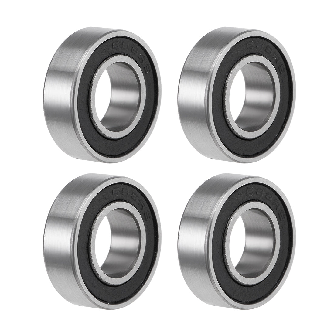 Harfington Deep Groove Ball Bearing Metric Double Seal Chrome Steel ABEC1 Z2